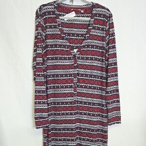 La Vie‎ En Rose One Piece Pajamas, Winter Pattern, Womens Size XXL, New